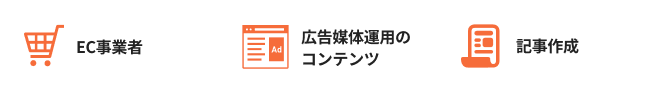 EC事業者 広告媒体運用のコンテンツ 記事作成